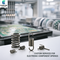 Konektor Elektronik Induksi Berlapis Nikel Spiral Coil Berkualitas Tinggi Kustom, Saklar Pegas Kompresi Sentuh, Pegas Kawat