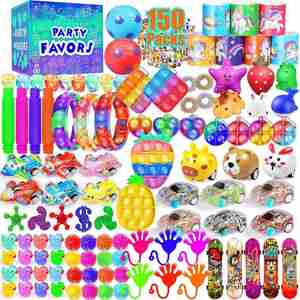 150 Pcs Children Fidget Toy Bundle Party Favor Spinner Pop Bubble Toys Stress Relief Kit Birthday Gift Set Christmas <b>Present</b> - Product Image 6