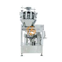 Emballage rotatif entièrement automatique de tacos de fromage de brocoli de nourriture préfabriquée Machine de remplissage de soupe de boeuf et de légumes