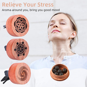 Difusor de Aroma de Lujo para Coche con Clip de Ventilación de Madera Natural, Fragancia de Evaporación Natural para Coche y Hogar - Product Image 2
