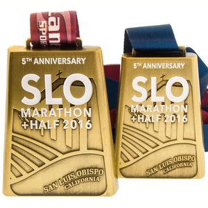 Diseño de campana 3D Medallas de maratón Medallas personalizadas Medallas deportivas - Product Image 1