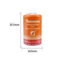 Baterai Lithium untuk Robot & Mainan ESTUN Model ER10-600SR ER-900 ER-20 ER14250 ER34615M (3.6V Kelas Industri Silinder)