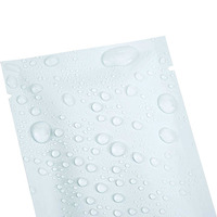 Sac en papier d'aluminium mat thermoscellé 8x12cm, emballage de masque pour les yeux, pochette en Mylar, petit Sachet plat