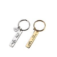 Premium Personalisierter Schlüsselanhänger mit Gravur und Geburtsblume, Edelstahl-Schlüsselring mit Namen und Datum sowie Herzanhänger als Geschenk