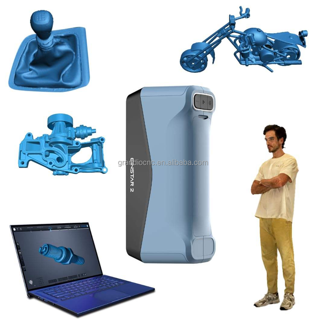 Shining 3d Scanner Einstar2 3d Scanner Hybrid Blue Laser 3d Scanner for Reverse Respect Scanning Engineering 3d Scanning of Cars