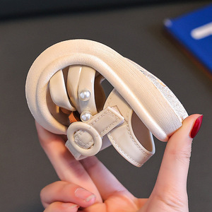 New Arrival Summer Beach Sandals Flat Shoes Casual Girls <b>Slides</b> Shoes Princess Girls Flat Sandals - Product Image 5