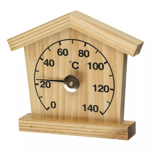 Gỗ chất lượng cao kỹ thuật số phòng tắm hơi Nhiệt kế mét năng lượng + 20x16 cm - Product Image 5