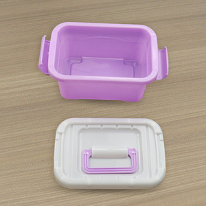 Plastic Storage <b>Bins</b> <b>Rectangle</b> Covered Small Square Box Series For Toys Organizer Desktop Organizers - Product Image 4