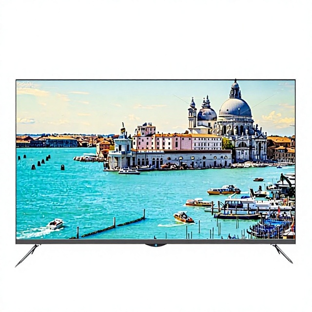 Global Version Google TV Frameless Full Screen LCD TV 55 Inch 4K Smart TV Android WiFi Slim Design