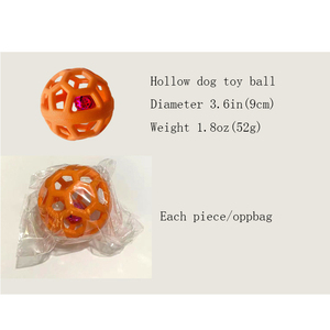 ペット犬ボールおもちゃ犬用穴付きカスタムロゴ小卸売幾何学的なゴム製 - Product Image 5