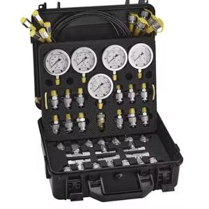 Nouvel ensemble de manomètres hydrauliques HongWang pour diagnostic de kits de pièces de moteur d'excavatrice, garantie 1 an, vente au détail, construction - Product Image 1