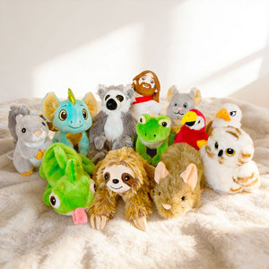 Peluche Magnetico Personalizzabile con Logo: Bradipo, Lemur, Rana, Pappagallo, Topo, Gufo - Giocattolo Morbido Magnetico per Bambini - Product Image 1