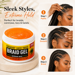 Nouveau Gel Fixant Bio pour Tresses, Cheveux Bouclés et Extensions Capillaires, Effet Texturisant, Excellent Rapport Qualité-Prix - Product Image 2
