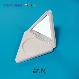 Envase de Maquillaje para Rubor, Estuche Compacto Triangular para Rubor con Espejo - Product Image 5