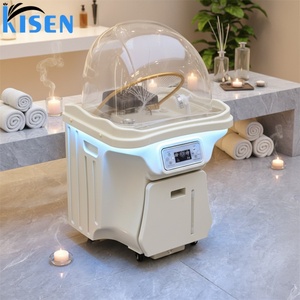 เครื่องสระผมเคลื่อนที่ออลอินวัน Kisen พร้อมอ่างล้างผมในตัว ถังเก็บน้ำร้อน และอ่างถอดได้ สำหรับการทำทรีตเมนต์และสปา - Product Image 1
