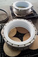 Soufflets circulaires DN500mm en métal, joints de dilatation de type soufflet, conçus pour une température de -80 à 250°C, revêtement PTFE, peinture isostatique
