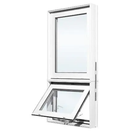 best price pvc frame building glass awning window plus fixed window