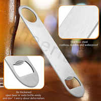 Support d'usine vente en gros, personnalisable avec votre Logo, ouvre-bouteille plat en acier inoxydable pour ouvre-bouteille de bière en métal de Bar