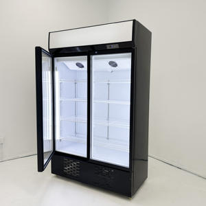 Singola porta di vetro 2/3 verticale verticale <span class=keywords><strong>vetrina</strong></span> <span class=keywords><strong>vetrina</strong></span> <span class=keywords><strong>frigorifero</strong></span> per commerciale dinamico Fancooling supermercato - Product Image 3