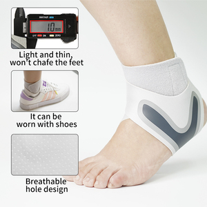Ajustes personalizados Transpirable Deportes Tobillo Correa Manga Protector de compresión para hombres y mujeres Soporte de tobillo Delgado elástico - Product Image 5