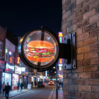 Ventilador Holográfico LED 3D de 50/60cm con Doble/Cuádruple Aspa, Proyector Holográfico de Una o Dos Caras para Tiendas, Eventos, Exposiciones y Publicidad