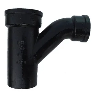 ASTM A74 black bituminous cast iron pipe fitting used for drainage system