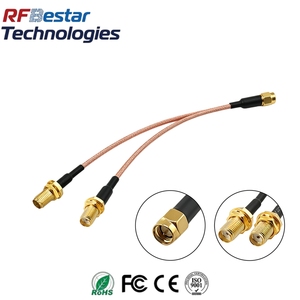 <span class=keywords><strong>Cable</strong></span> coaxial RG316 con divisor en <span class=keywords><strong>Y</strong></span>, conector SMA macho a doble conector SMA hembra, <span class=keywords><strong>cable</strong></span> paralelo tipo pigtail para antena de router 4G LTE <span class=keywords><strong>WiFi</strong></span> - Product Image 1
