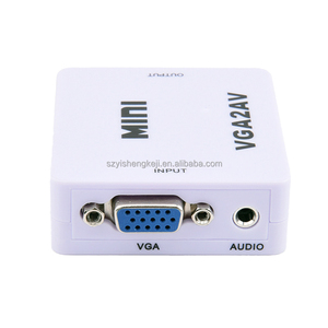Venta caliente al por mayor 1080P VGA a RCA AV adaptador compatible <span class=keywords><strong>con</strong></span> modo PAL NTSC para PC portátil HD TV DVD <span class=keywords><strong>proyector</strong></span> VGA2AV convertidor <span class=keywords><strong>Coaxial</strong></span> - Product Image 4