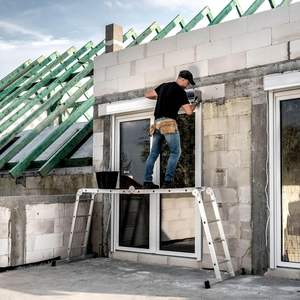 18Ft. Échelle multi-positions en aluminium MPXA de conception moderne <span class=keywords><strong>330</strong></span> Lbs. Capacité de charge Pliage EN131 Certifié Type <span class=keywords><strong>IA</strong></span> Duty Rating - Product Image 4