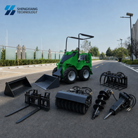 Chargeuse compacte sur pneus, vitesse de déplacement 0-6 km/h, moteur B&S KOOP Rato, norme EPA EURO 5, pour l'exportation S390