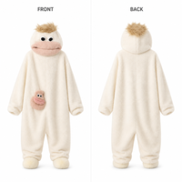 Combinaison Monstre Animal Personnalisée OEM en Polaire Épaisse et Douce pour Adulte, Combinaison de Cosplay, Pyjama, Fabricant, Faible MOQ