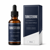 Mélange bien-être liquide de Turkesterone avec Ashwagandha, Rhodiola, Ginseng Panax, Vitamine B6, Zinc et Pipérine – Marque privée