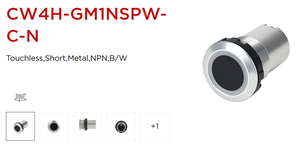 IDEC CW1H/CW4H IP65/67 รุ่น 4X แบบฝังเรียบ ไร้สัมผัส กรอบโลหะ ไฟ LED สีฟ้า/ขาว (NPN) รุ่นระยะใกล้ (5มม.-30มม.) - Product Image 4