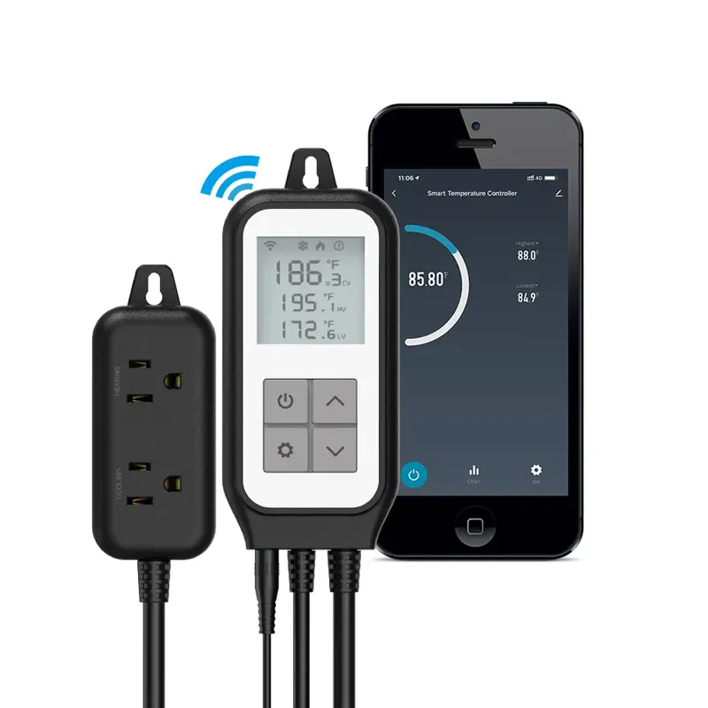 WiFi Tuya akıllı ev termostat App uzaktan ses zamanlama balık tankı kuluçka sera sıcaklık soket