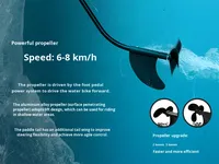 Nouvelle série d'équipements aquatiques personnalisables, série WB, vélo aquatique gonflable multicolore à pédales, matériau PVC, utilisation en extérieur
