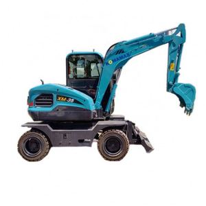 Miniexcavadora de Ruedas de 4 Toneladas para Construcción con Accesorios Opcionales - Product Image 3