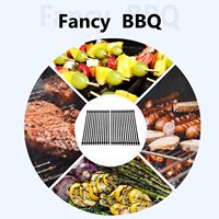 Pièces de rechange pour barbecue à gaz, grille de cuisson en fonte émaillée en porcelaine, 2 pièces, grille de barbecue rectangulaire