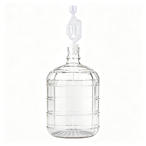 Bouteille de fermentation en verre avec <span class=keywords><strong>bouchon</strong></span> en caoutchouc, carboy, fût, pot de brassage <span class=keywords><strong>pour</strong></span> vin, bière, <span class=keywords><strong>cidre</strong></span>, miad, kombucha, équipement de brassage maison - Product Image 1