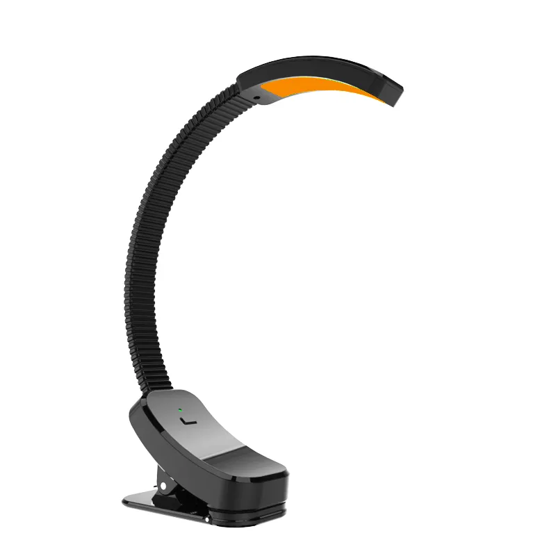 Healthy Amber LED Eye Protection Book Night Light Mini Clip-On Study table Lamp Battery Charging Flexible For Bedroom Reading