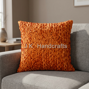 Funda de cojín de seda hecha a mano de colección de lujo de diseñador de la mejor calidad patrón bordado para Home Hotel Hospital-venta al por mayor - Product Image 4
