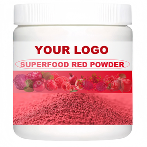 <span class=keywords><strong>Maqui</strong></span> Blueberry Black Chokberry Mix Berry Powder Super Red Food Blend Powder Servicio OEM Etiqueta privada Superfood Red Powder - Product Image 2