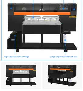 PO-TRY Convenient To Operate Industrial Double Station DTG Printer Digital T-shirt Printing Machine