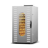 Industriële mango-dehydrator met 20 trays, commerciële oplossing voor het drogen van fruit en vlees |   NSF-gecertificeerd roestvrij staal