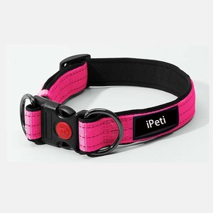 Venta caliente ajustable doble anillo en D <span class=keywords><strong>Collar</strong></span> para mascotas hebilla de seguridad mejorada patrón Floral de nailon reflectante personalizado para perros - Product Image 2