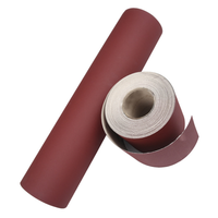 Rouleaux de papier abrasifs, 100mm x 99m, en oxyde d'aluminium rouge, rouleaux de base de papier e-wt, vente en gros