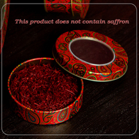 Boîtes en fer blanc rouges personnalisables en gros pour l'emballage de safran et de bonbons, avec couvercle amovible, finition thermolaquée, tailles 1g-10g