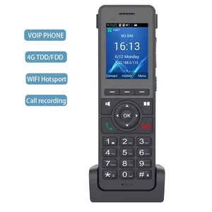 Умный Wi-Fi беспроводной телефон 4G SIP для гостиниц настенный с настольным продуктом VoIP