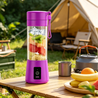 Mixeur-Blender Portable Électrique USB Rechargeable 380ml en Acier Inoxydable avec Lames Améliorées pour Usage Extérieur et Domestique – Offre Spéciale