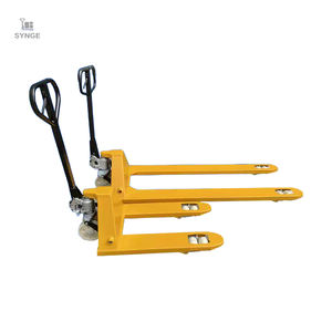 Güvenli taşıma için SYNGE ergonomik 3t PU tekerlekler uzun çatal hidrolik transpalet - Product Image 1