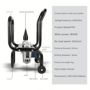 Fully Automatic Motor Firewood <b>Splitting</b> Artifact Rural Firewood <b>Splitting</b> Drill Small Electric Firewood <b>Splitting</b> <b>Machine</b> - Product Image 5